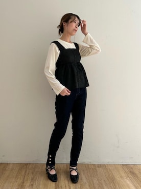 「でにむ」｜「アイテム（パンプス）」を使った、マジェスティックレゴンエスパル仙台店スタッフさん（レディース・158cm）の夏コーディネート