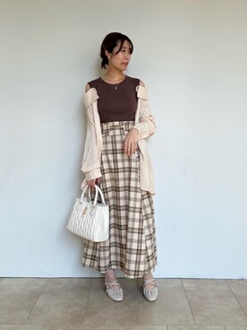 マジェスティックレゴンエスパル仙台店スタッフさん（レディース・158cm）の秋コーディネート