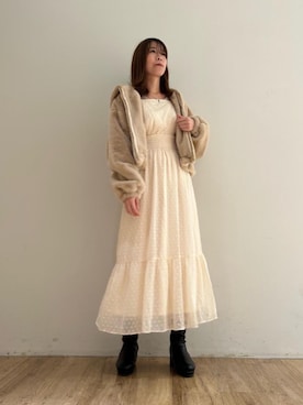 「仙台」｜「アイテム（ブルゾン）」を使った、マジェスティックレゴンエスパル仙台店スタッフさん（レディース・158cm）の秋コーディネート