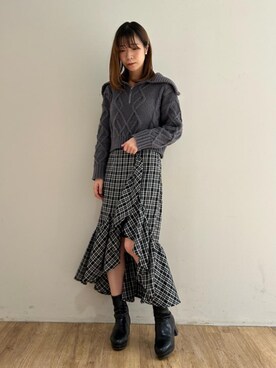 マジェスティックレゴンエスパル仙台店スタッフさん（レディース・158cm）の秋コーディネート