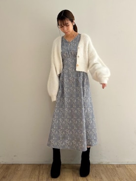 「仙台」｜「アイテム（アクセサリー）」を使った、マジェスティックレゴンエスパル仙台店スタッフさん（レディース・158cm）の冬コーディネート