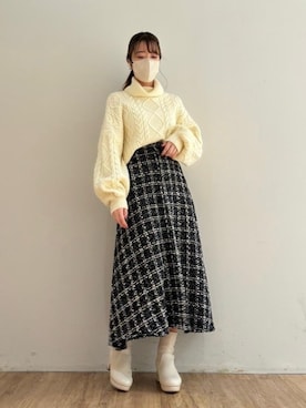 マジェスティックレゴンエスパル仙台店スタッフさん（レディース・158cm）の冬コーディネート