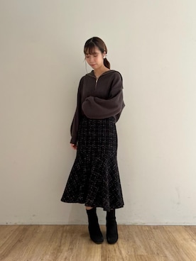 マジェスティックレゴンエスパル仙台店スタッフさん(レディース・158cm)の冬コーディネート