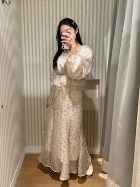 マジェスティックレゴンエスパル仙台店スタッフさん(レディース・152cm)の冬コーディネート