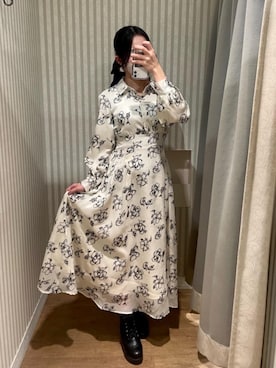 マジェスティックレゴンエスパル仙台店スタッフさん（レディース・152cm）の冬コーディネート