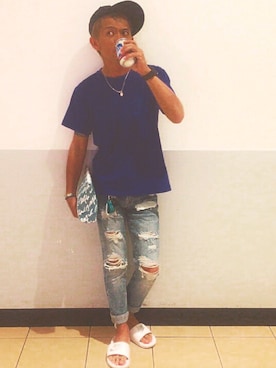 「PKCZ（ピーケーシーズー）のアイテム」を使った、ねこぺんさん（メンズ・160cm）の秋コーディネート