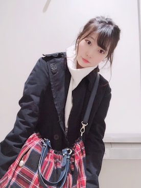 「PAUL&JOE（ポールアンドジョー）のアイテム（ジャケット/アウター）」を使った、umiさん（レディース・152cm）の冬コーディネート