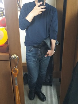 「BASECONTROL（ベースコントロール）のアイテム（バッグ）」を使った、あつさん（メンズ・168cm）の春コーディネート