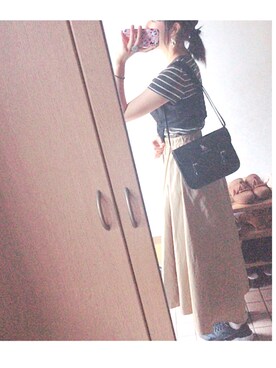 yunoさんの「チノボリュームスカート」を使ったコーディネート