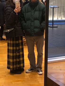 「Eddie Bauer（エディーバウアー）のアイテム（ジャケット/アウター）」を使った、ナツカさん（レディース・155cm）の冬コーディネート