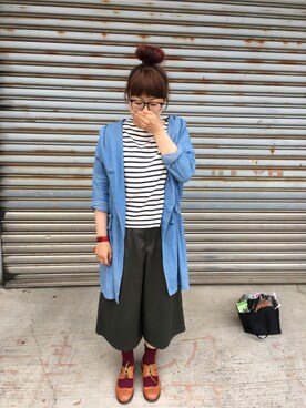 吳綾人さん（レディース・158cm）の春コーディネート