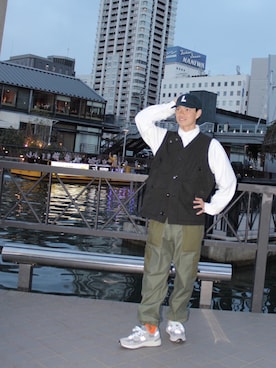 げんさんさん（メンズ・172cm）の春コーディネート