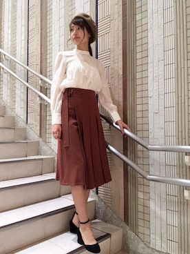 「スカーチョ」｜mizuki さん（レディース・162cm）の秋コーディネート