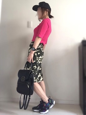 「ユナイテッドアローズ」｜「アイテム（キャップ）」を使った、mogさん（レディース・150cm）の夏コーディネート