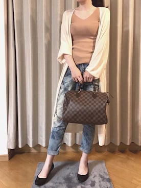 「ヴィトンバッグ」｜yuuun.さん（レディース・161cm）の秋コーディネート