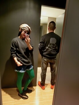 「iT（イット）のアイテム（パンツ）」を使った、emma6580さん（レディース・162cm）の冬コーディネート