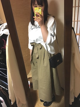 「アイテム（ブーティ）」を使った、みきwoさん（レディース・166cm・10代）の春コーディネート
