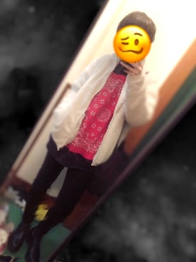 「unrelaxing（アンリラクシング）のアイテム（スウェット）」を使った、あんたろ。さん（レディース・162cm）の冬コーディネート