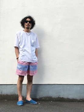 「Chrome Hearts」｜「アイテム（その他シューズ）」を使った、YUTA KABURAGI さん（メンズ・175cm）の夏コーディネート