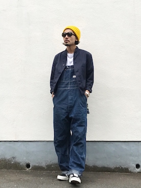 「Chrome Hearts」｜「アイテム（サロペット/オーバーオール）」を使った、YUTA KABURAGI さん（メンズ・175cm）の秋コーディネート