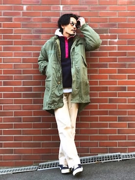 「patagonia」｜「アイテム（モッズコート）」を使った、YUTA KABURAGI さん（メンズ・175cm）の冬コーディネート