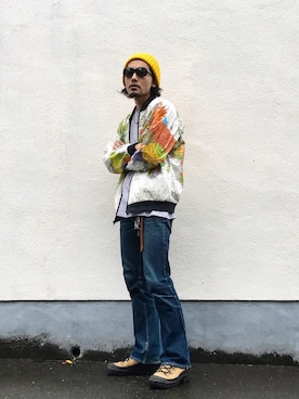 「STABILIZER GNZ（スタビライザージーンズ）のアイテム」を使った、YUTA KABURAGI さん（メンズ・175cm）の秋コーディネート