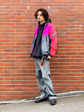 「A.P.C.（アーペーセー）のアイテム（その他シューズ）」を使った、YUTA KABURAGI さん（メンズ・175cm）の春コーディネート