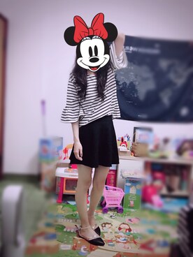 「ZARA（ザラ）のアイテム（スカート、ブラック系）」を使った、PingshanWuさん（レディース）の冬コーディネート