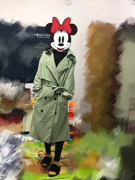 「ZARA（ザラ）のアイテム（トップス、ブラック系）」を使った、PingshanWuさん（レディース）の春コーディネート