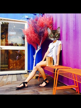 「sanuk（サヌーク）のアイテム（サンダル）」を使った、PingshanWuさん（レディース・162cm）の夏コーディネート