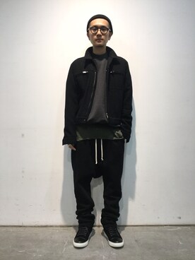 「MIDWEST（ミッドウエスト）のアイテム」を使った、一政さん（メンズ・170cm）の冬コーディネート