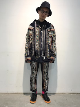 「sacai MEN'S（サカイ メンズ）のアイテム」を使った、一政さん（メンズ・170cm）の冬コーディネート
