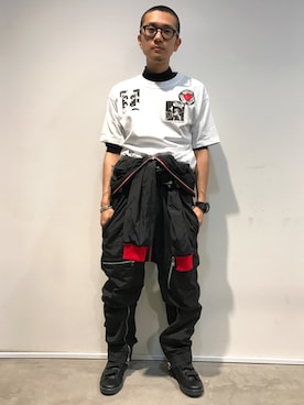 「AMBUSH（アンブッシュ）のアイテム（つなぎ/オールインワン）」を使った、一政さん（メンズ・170cm）の冬コーディネート