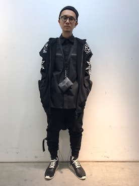 「MARCELO BURLON（マルセロ・バーロン）のアイテム」を使った、一政さん（メンズ・170cm）の冬コーディネート