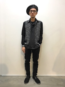 「liberum（リベルム）のアイテム（ブルゾン）」を使った、一政さん（メンズ・170cm）の冬コーディネート