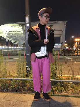 「sacai MEN'S（サカイ メンズ）のアイテム」を使った、一政さん（メンズ・170cm）の春コーディネート