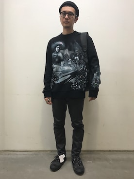 「LANVIN Paris（ランバンパリ）のアイテム」を使った、一政さん（メンズ・170cm）の春コーディネート