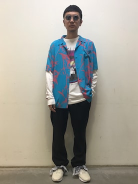 「BLANC..（ブラン）のアイテム」を使った、一政さん（メンズ・170cm）の春コーディネート