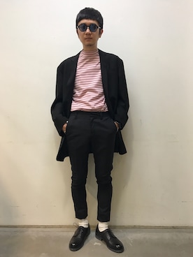 「LANVIN Paris（ランバンパリ）のアイテム」を使った、一政さん（メンズ・170cm）の夏コーディネート