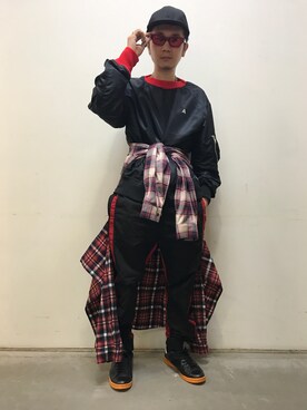 「AMBUSH（アンブッシュ）のアイテム」を使った、一政さん（メンズ・170cm）の夏コーディネート