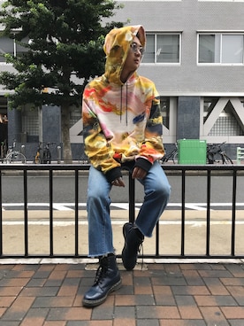 「DIM MAK（ディムマック）のアイテム」を使った、一政さん（メンズ・170cm）の夏コーディネート