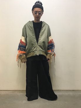 「DISCOVERED（ディスカバード）のアイテム（ジャケット/アウター）」を使った、一政さん（メンズ・170cm）の夏コーディネート