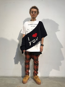 「RAF SIMONS」｜一政さん（メンズ・170cm）の秋コーディネート