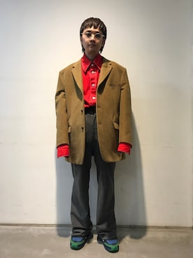 「AMBUSH（アンブッシュ）のアイテム」を使った、一政さん（メンズ・170cm）の秋コーディネート