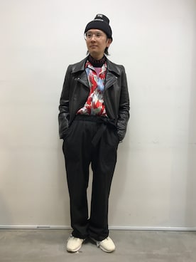 「CHRISTIAN DADA（クリスチャンダダ）のアイテム」を使った、一政さん（メンズ・170cm）の冬コーディネート