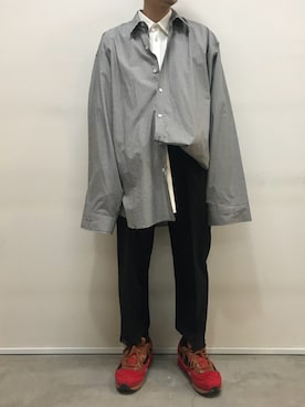 「DRESSEDUNDRESSED（ドレスドアンドレスド）のアイテム」を使った、一政さん（メンズ・170cm）の春コーディネート