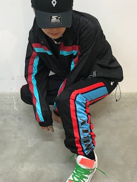 「MARCELO BURLON（マルセロ・バーロン）のアイテム（アクセサリー）」を使った、一政さん（メンズ・170cm）の夏コーディネート