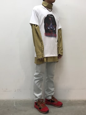 「AMBUSH（アンブッシュ）のアイテム」を使った、一政さん（メンズ・170cm）の夏コーディネート