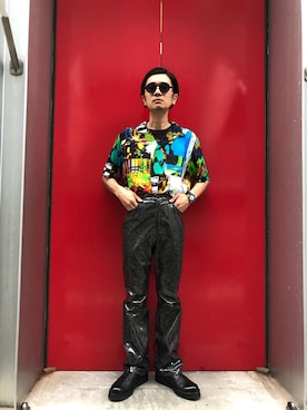 「CHRISTIAN DADA（クリスチャンダダ）のアイテム」を使った、一政さん（メンズ・170cm）の夏コーディネート