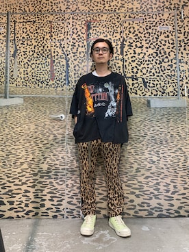 「DISCOVERED（ディスカバード）のアイテム」を使った、一政さん（メンズ・170cm）の夏コーディネート